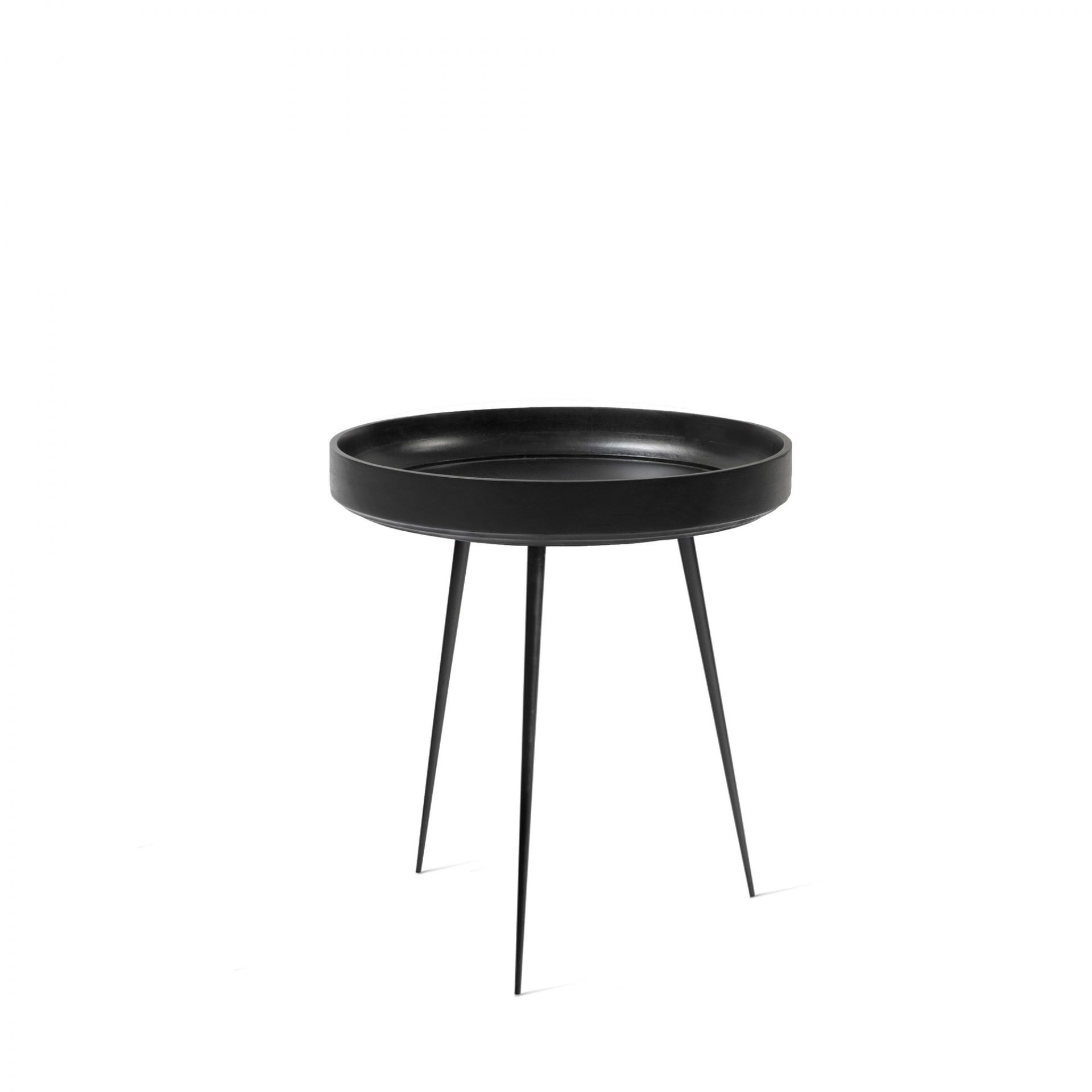 Bowl Table Tisch Mangoholz schwarz Mater EINZELSTÜCK 